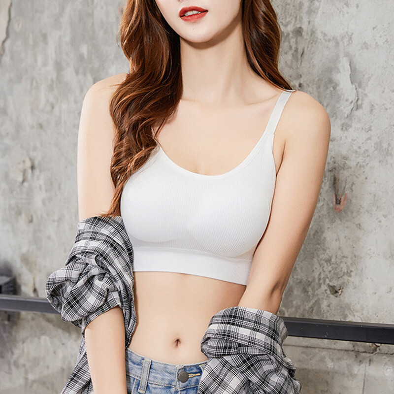 Bešavni sportski grudnjak za žene, Push Up sportska majica za fitness, sportski grudnjak s podstavljenim U leđima, prsluk otporan na udarce za trčanje u teretani, joga trening