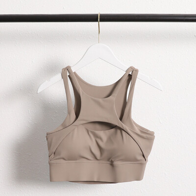 2024 Nová dámska kompresná podprsenka na cvičenie, sexy, s krížovými ramienkami, fitness, joga, športová podprsenka s odnímateľnou vložkou