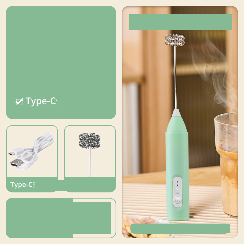 Pieno putotuvas Kavos putotuvas Buitinis elektrinis pieno putos plakiklis Pieno maišytuvas Belaidis rankinis plaktuvas