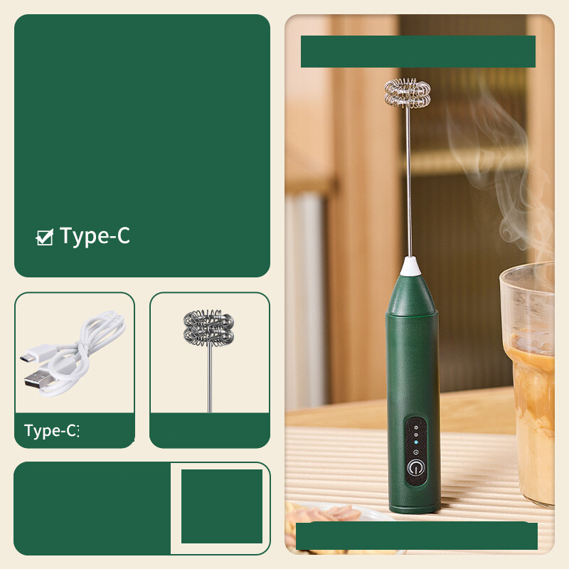 Pieno putotuvas Kavos putotuvas Buitinis elektrinis pieno putos plakiklis Pieno maišytuvas Belaidis rankinis plaktuvas