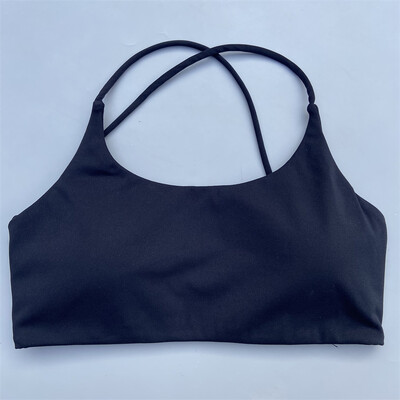 Sportski grudnjak s ukrštenim naramenicama Ženski grudnjak za teretanu Visoka potpora Fitness grudnjak Yoga Workout Crop Top Vest Push Up Trčanje Usko mekano donje rublje