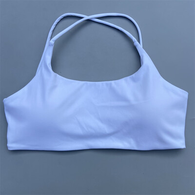 Sportski grudnjak s ukrštenim naramenicama Ženski grudnjak za teretanu Visoka potpora Fitness grudnjak Yoga Workout Crop Top Vest Push Up Trčanje Usko mekano donje rublje