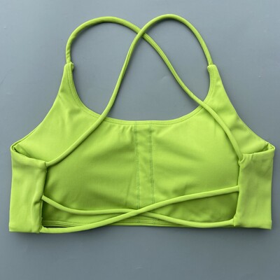 Sportski grudnjak s ukrštenim naramenicama Ženski grudnjak za teretanu Visoka potpora Fitness grudnjak Yoga Workout Crop Top Vest Push Up Trčanje Usko mekano donje rublje