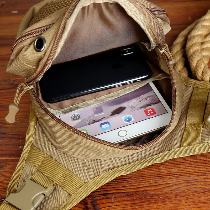 Čiste boje/kamuflažna torba za prsa Torba oko struka Lagani biciklistički paket za planinarenje za rad u uredu