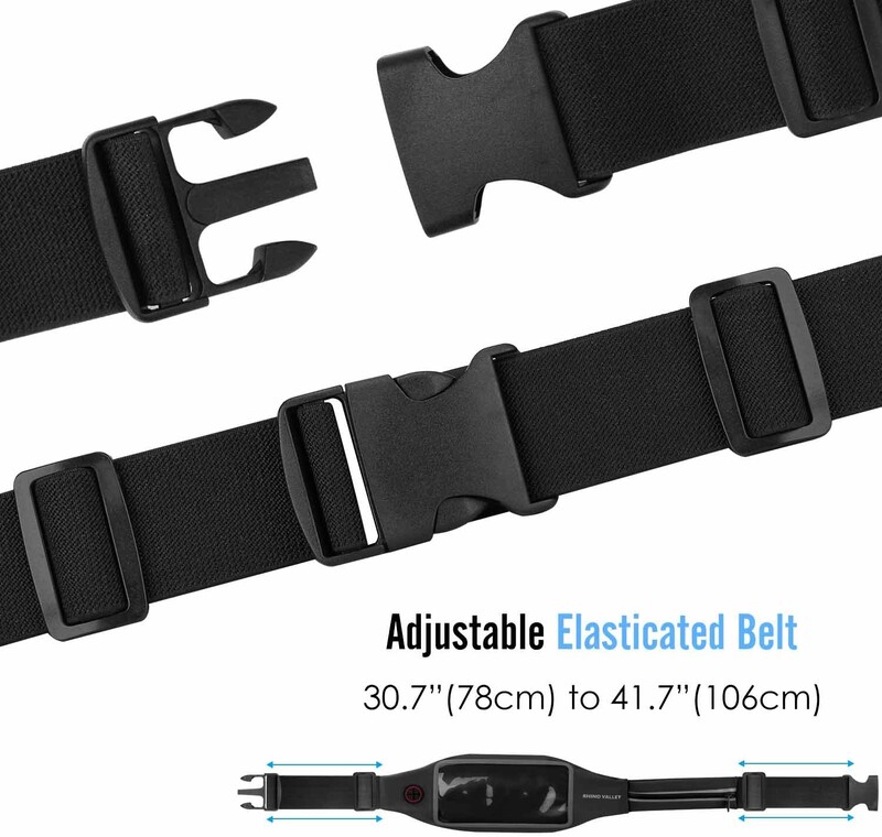 Pojas za trčanje oko struka Sportski pojas za vježbanje Pojas za vježbanje s dva džepa s jasnim dodirnim zaslonom za iPhone 14 13 12 11 mini