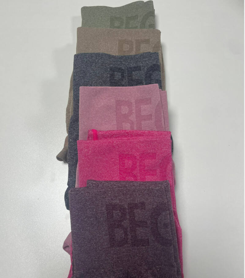 Najnovije Letter Honey Peach Hip joga hlače s visokim strukom uske fitness tajice Bešavne sportske tajice za trening za žene