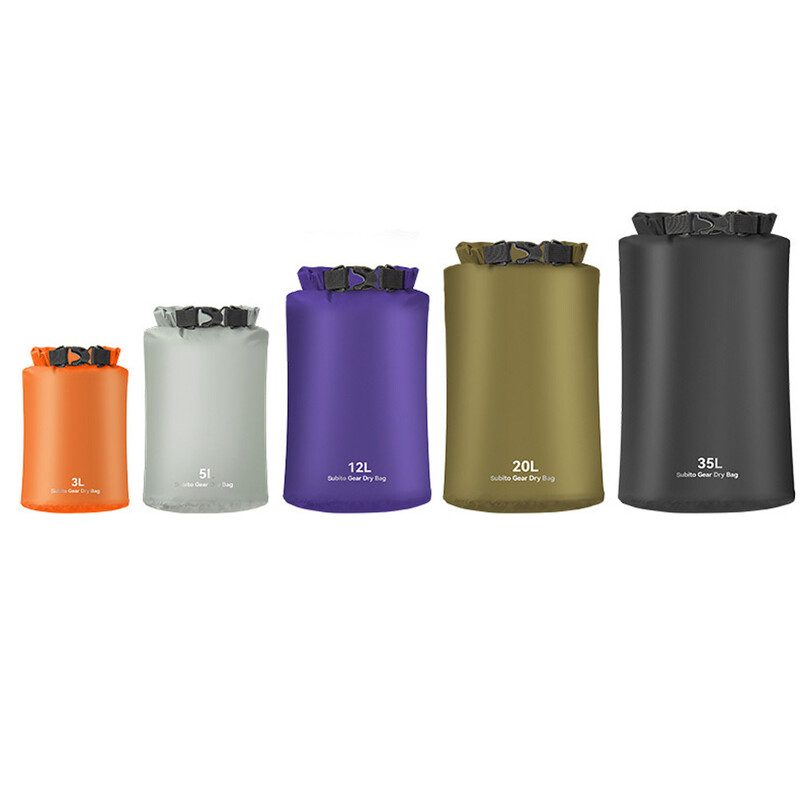 Ultralagana suha vreća Vodootporna suha torba Vreće za vanjske stvari za kampiranje Planinarenje Kajak 3L/5L/12L/20L/35L