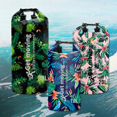 Otisnuta vodootporna suha torba za žene Muškarci Lagana suha torba za pohranu na rolnu Ruksak za putovanja Plivanje Vožnja čamcem Kajak Kampiranje