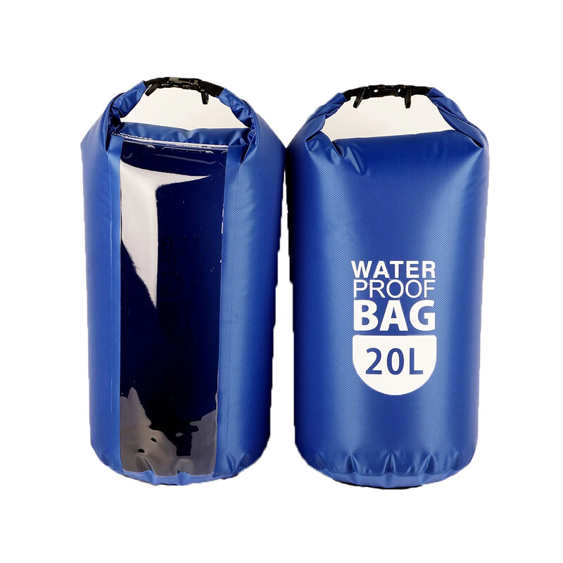 2L 10L 20L Vodootporna suha torba za plivanje na otvorenom Vreća za pohranu na kopču za kampiranje Vodootporne torbe za kampiranje s podesivom kukom
