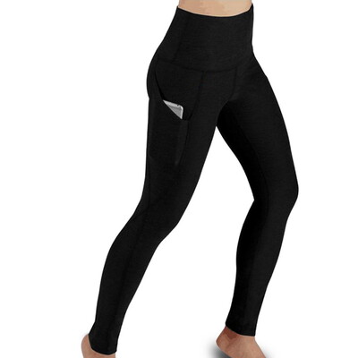 Iarna Tummy Control Culoare Solidă Talie Înaltă Femei Fitness Leggings Push Up Buzunare Butt Lift Yoga Pantaloni Sport Alergare Pantaloni Femei