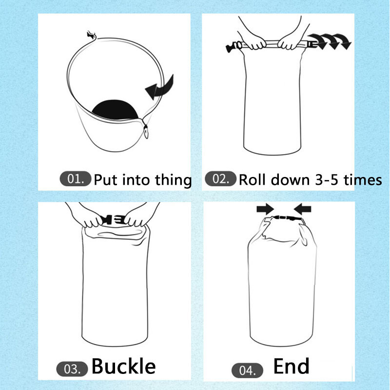 Vanjska lagana vodootporna suha torba za kampiranje, plovidbu, planinarenje, plivanje, rafting, kajakaštvo, torbe za planinarenje po rijeci 5/10/20/40/70L