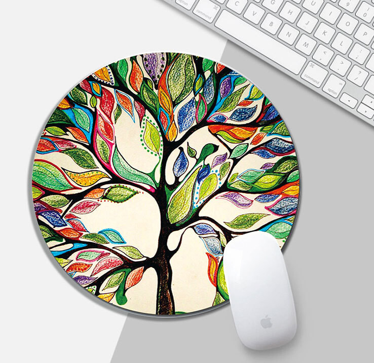 Podloga za miša s crtanim filmom, okrugla podloga za računalo, ured, neklizajući poklon, premium podloga za miša s logotipom, mala podloga za miša