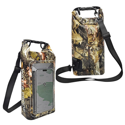 Suha torba sa zaslonom osjetljivim na dodir 2L vodootporna suha torba za planinarenje za kampiranje, surfanje, ribolov, kajakaška oprema, torbica za sportske torbe na otvorenom