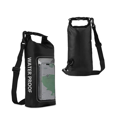 Suha torba sa zaslonom osjetljivim na dodir 2L vodootporna suha torba za planinarenje za kampiranje, surfanje, ribolov, kajakaška oprema, torbica za sportske torbe na otvorenom