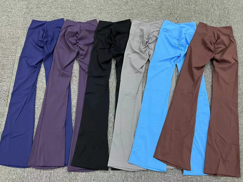 Platėjantys antblauzdžiai aukštu juosmeniu jogos kelnės, 2024 m. sportinės pėdkelnės, sportiniai drabužiai, moteris, sporto salė, kūno rengybos drabužiai pilka juoda violetinė mėlyna tamsiai ruda