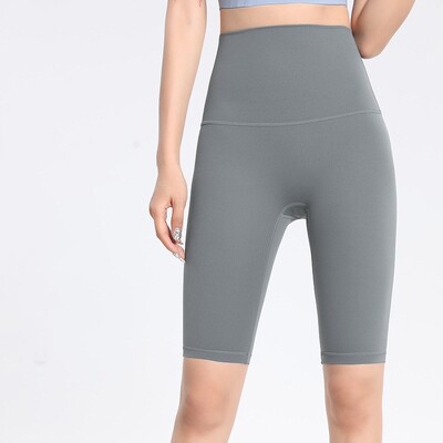 Karštas išpardavimas Moteriškos antblauzdžiai Jogos kelnės Merginoms Fitness Minkštos pėdkelnės aukštu juosmeniu Paminėkite Hip No T Line Soild sportinės kelnaitės, plius dydis 3xl