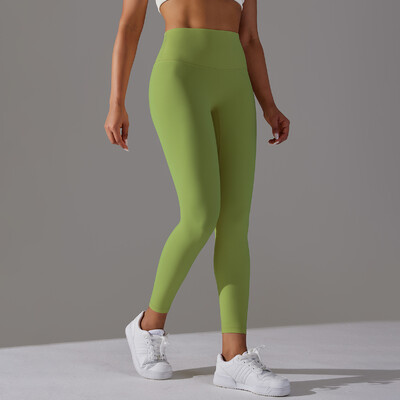 Moteriškos aukšto juosmens Minkštos jogos antblauzdžiai Besiūlės Push Up Gym Sportinės Antblauzdžiai Elastinės Nailono treniruočių kelnės Treniruotės pėdkelnės XS-XL