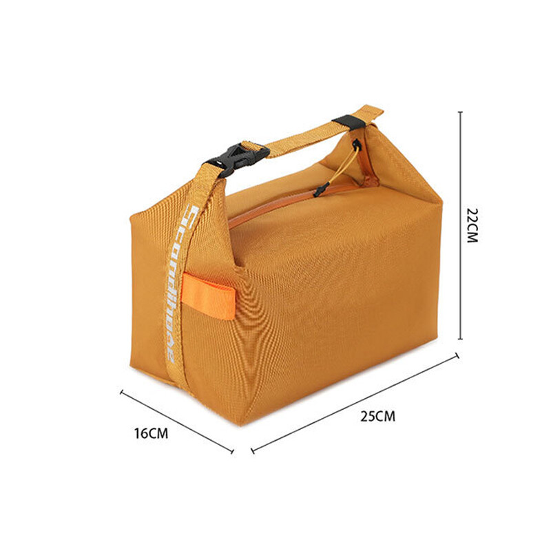1PC Kampiranje Izolirani paket za ručak Izolirana bento vrećica Kutija za ručak od aluminijske folije Vreća za led Prijenosna ručna torba za večeru za piknik za pohranu hrane