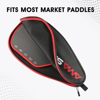 Pickleball Paddle Cover със затваряне с цип, издръжлива кожена Pickleball Cover за спортни топки Мъже Жени 6 цвята Pickleball Case