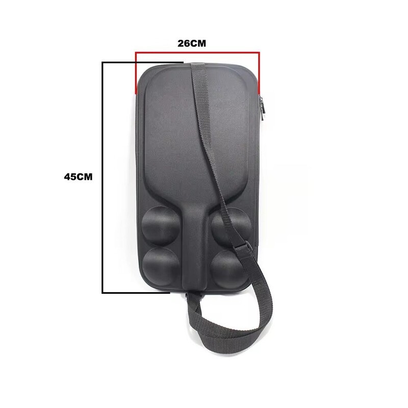 Nova EVA torba za pohranu reketa Pickleball Vodootporna tvrda torba za reket Pickleball Drži 2 vesla i 4 loptice Shell Paddle Case