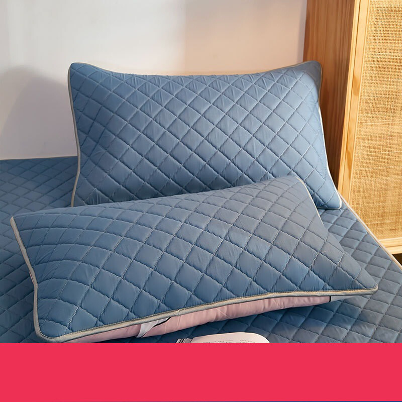 Prošivene jastučnice vodootporne i protiv grinja, par jednobojnih jastučnica, jastučnice, zaštitne navlake za kućnu upotrebu 4874