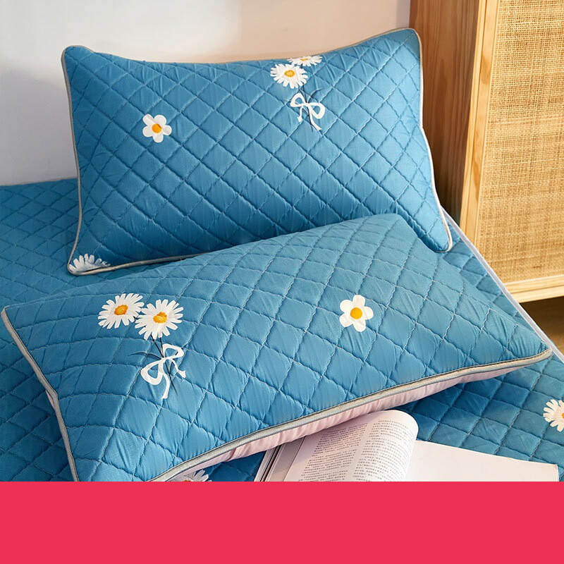 Prošivene jastučnice vodootporne i protiv grinja, par jednobojnih jastučnica, jastučnice, zaštitne navlake za kućnu upotrebu 4874