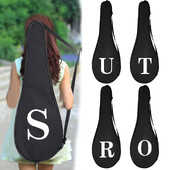 Navlaka za torbicu za reket za badminton Torba za teniski reket s podesivim remenom za rame Višenamjenska torba za badminton s bijelim uzorkom slova