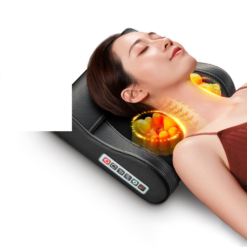 Gimdos kaklelio stuburo masažuoklis, nugaros ir juosmens pagalvė, buitinė pečių ir kaklo masažo pagalvė, elektrinė masažo pagalvė