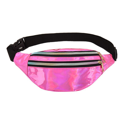 Laser Fanny Pack vöökott naistele Cross Body Naiste Crossbody kotid Vöökott Moodne vöökott põrmekott Matkamine Jooksureisid
