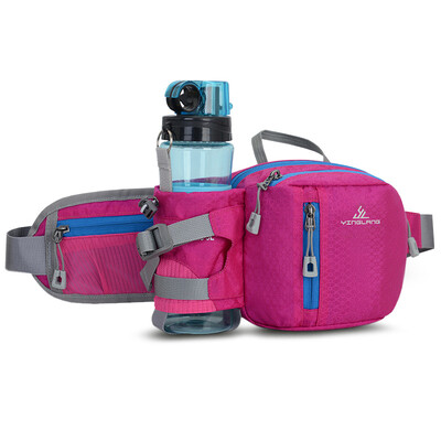 Колоездене Джогинг Бягане Хидратация Жени Мъже Чанта за кръста Цветен унисекс колан за гърди Fanny Pack Поставка за бутилка вода Телефон