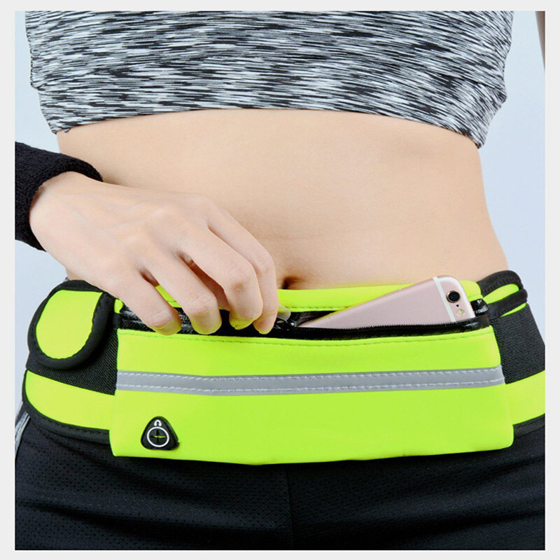 1 tk värviline veekindel neopreenist Fanny Pack Running Man vöökott