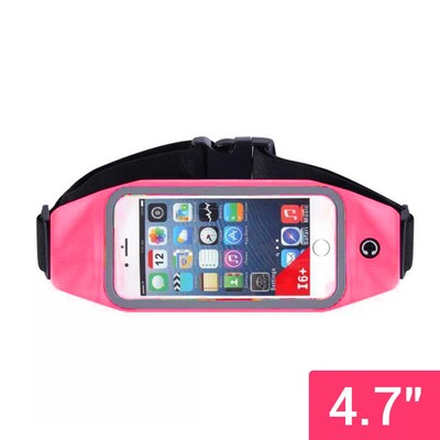 Спортен фани пакет, бягане, колоездене, туризъм, ластична чанта за мобилен телефон и слушалки, цип, водоустойчив 4.7 и 5.5