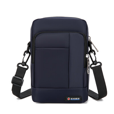 Мъжка чанта през рамо от плат Oxford Нова проста и популярна чанта за през рамо Спортна чанта за кръста с голям капацитет