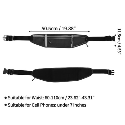 Ľadvinka X Autohaux s držiakom na fľašu s vodou, reflexný bežecký opasok, bežecké vrecko, opasok na behanie, ľadvinka