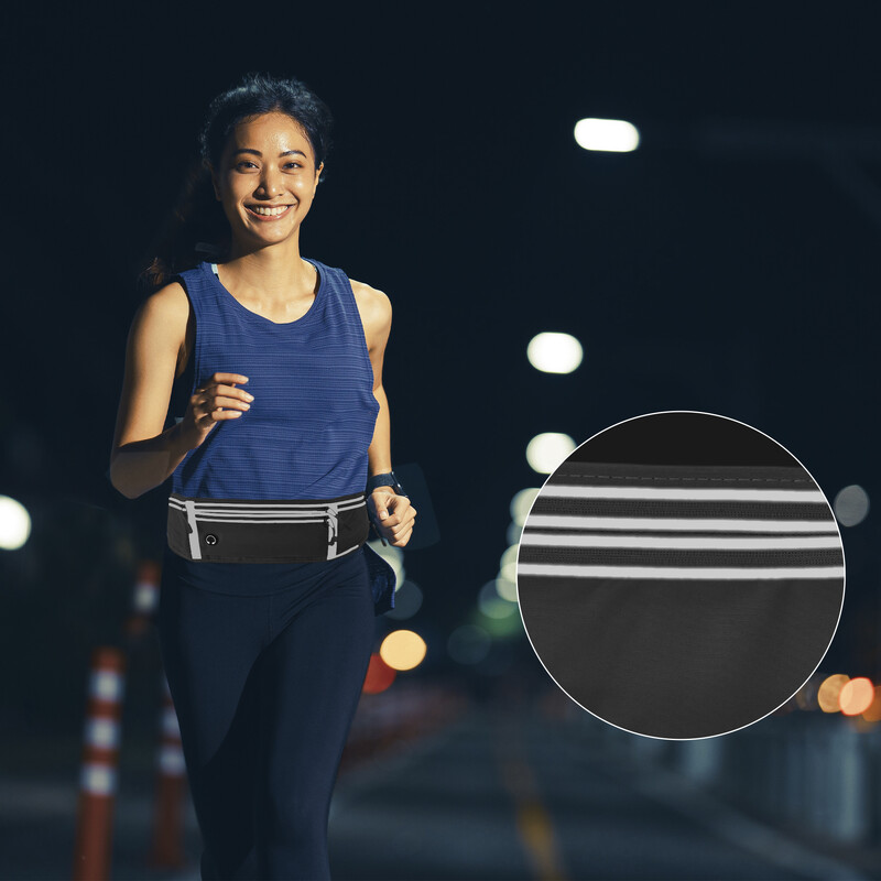 Ľadvinka X Autohaux s držiakom na fľašu s vodou, reflexný bežecký opasok, bežecké vrecko, opasok na behanie, ľadvinka