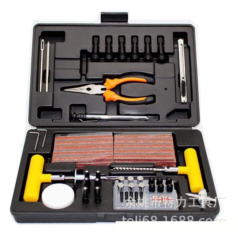 93 Комплект инструменти за ремонт на гуми Инструменти за ремонт на автомобилни и мотоциклетни гуми Вакуумни инструменти за гуми Горещи продавани продукти в Съединените щати и Европа