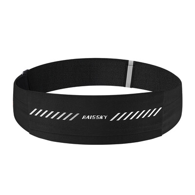 HAISSKY Спортна лента за бягане на открито за iPhone 15 14 13 12 11 Pro Max AirPods Pro 3 Ултратънка чанта за кръста Чанта за телефон