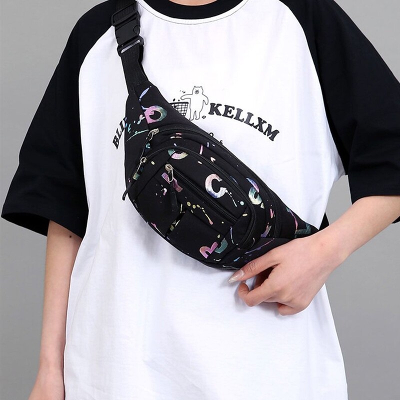 Modna torba s vrućim utisnutim slovima za trčanje na otvorenom Sportske torbe oko struka Višenamjenske ženske vodootporne torbe za nošenje preko ramena