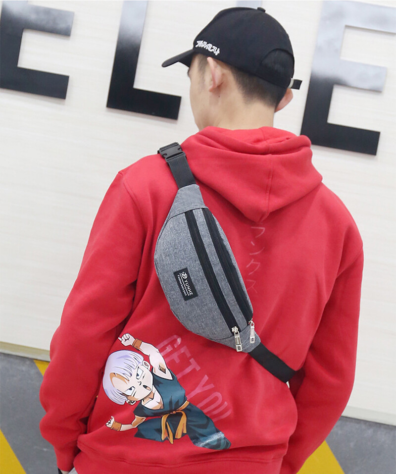 Мода Оксфорд Мъже Жени Талия Универсална раница Спортна пътна чанта за колан с цип на кръста Чанта през тялото Чанта за раница Екипировка