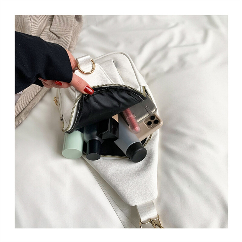 Дамска чанта за гърди Малка раница през рамо през рамо Кожени чанта за колан Чанта за колан Чанта за гърди Пазаруване Дамски чанти за пътуване