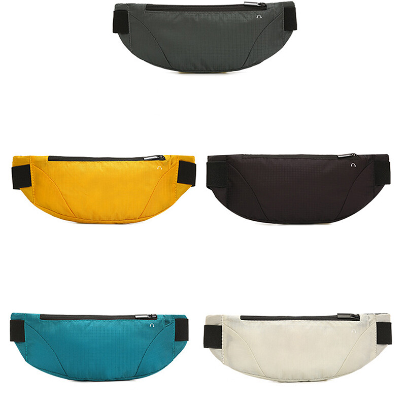1PC Fanny Packs Дамски мъжки чанта за бягане Waist Pack Hip Bum Belt Sports Лека водоустойчива дишаща чанта за телефон