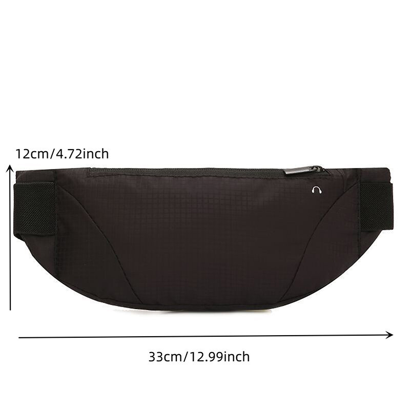 1PC Fanny Packs Дамски мъжки чанта за бягане Waist Pack Hip Bum Belt Sports Лека водоустойчива дишаща чанта за телефон