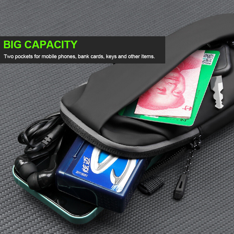 Универсална чанта за ръка с мобилен телефон за бягане и спорт 6,8" чанта с лента за ръка Водоустойчива стойка за телефон за китка за ръка за фитнес Йога Колоездене