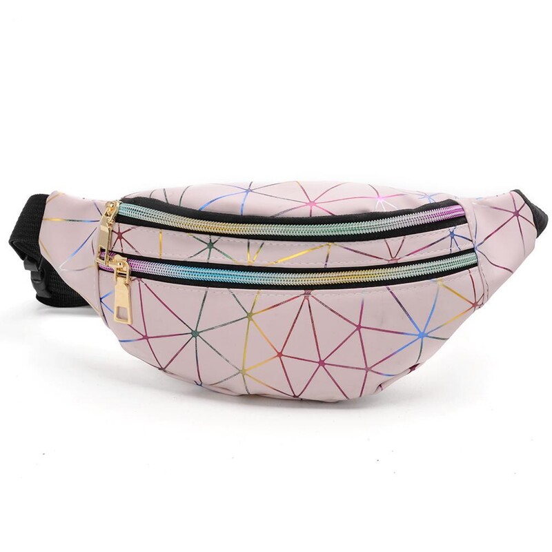 Универсална чанта Messenger Персонализирана чанта за кръста за спорт Съхранение на мобилни телефониCangurera personalizada de Color Rock And Roll,