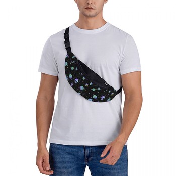 Universe Planet Stars Aliens Fanny Pack Мъже Жени Ежедневна чанта Cosmos Crossbody за кръста за пътуване Телефон Кесия за пари