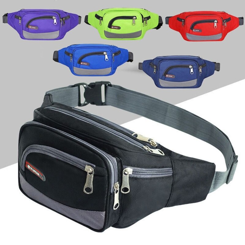 Naiste vabaaja mitmekihilised vööpakid, suure mahutavusega kulumiskindel rinnakott puusaliigese veekindel kott