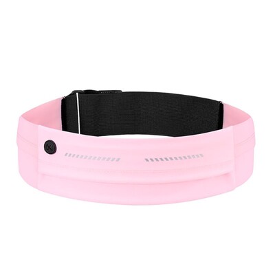 Veekindla ja peegeldava disainiga jooksuvöö Fanny pakk, õhukese vöökohaga jooksupakk naistele meestele, jooksva telefonihoidja