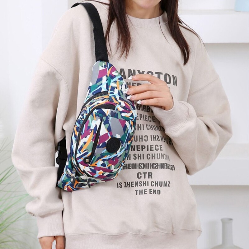 Naiste meeste rinnapakett veekindel välispordikott nailonist kott vöökott Fanny kott Crossbody