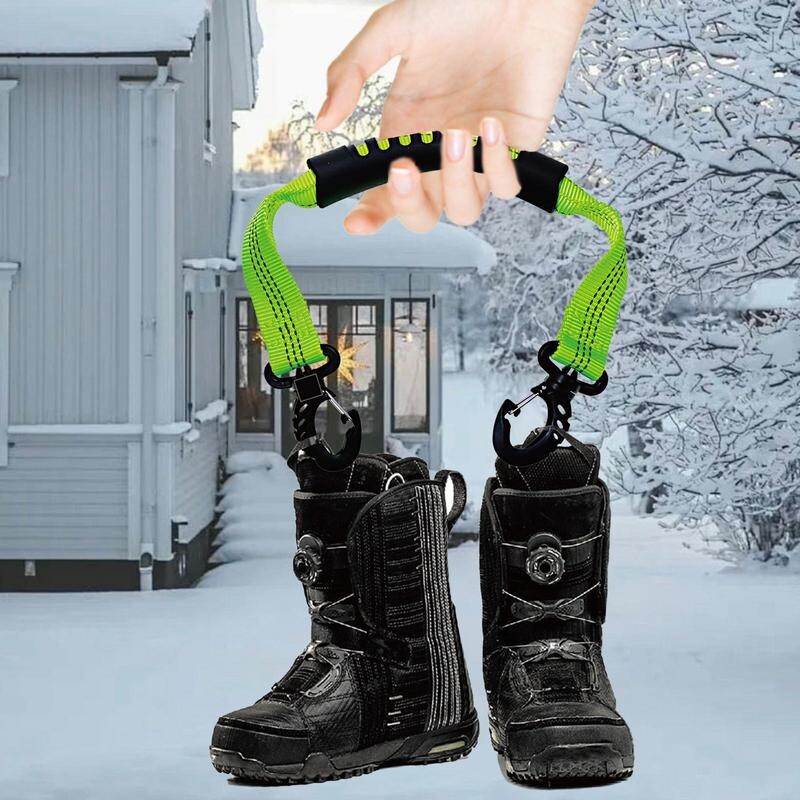 Slidžių laikiklio dirželis Daugiafunkcinis pačiūžų nešiojimo dirželis snieglenčių batų laikiklio dirželis ant pečių.