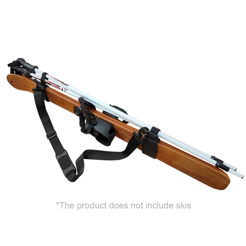 Suusakepi kanderihm Reguleeritavad suusalaua õlarihmad koos libisemisvastase rihmapadjaga Kaasaskantav suusakepi aasa rihm